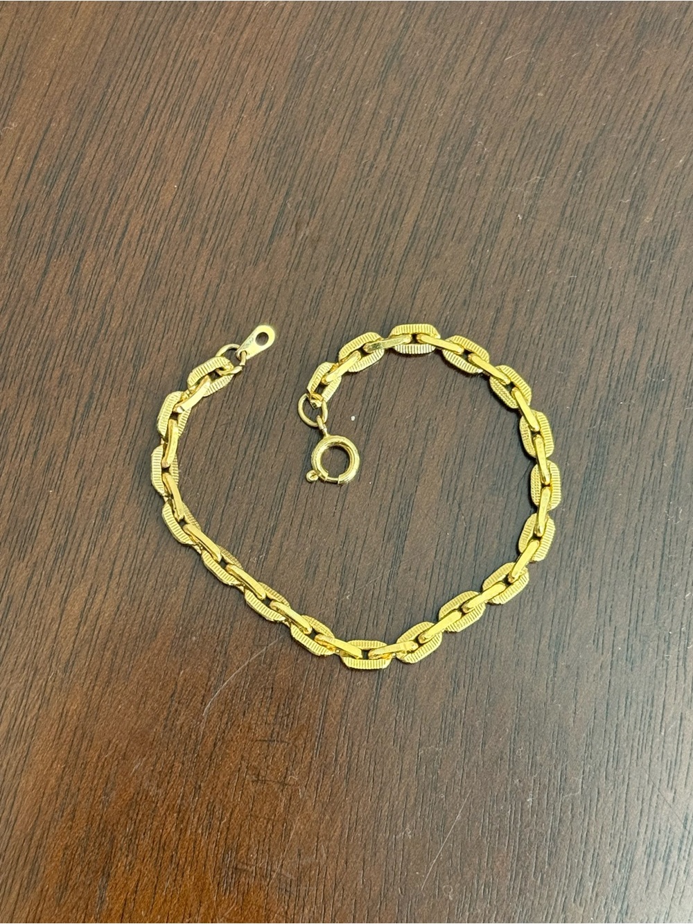 Gold-Tone Women's Chain Bracelet - Elegant Link Design